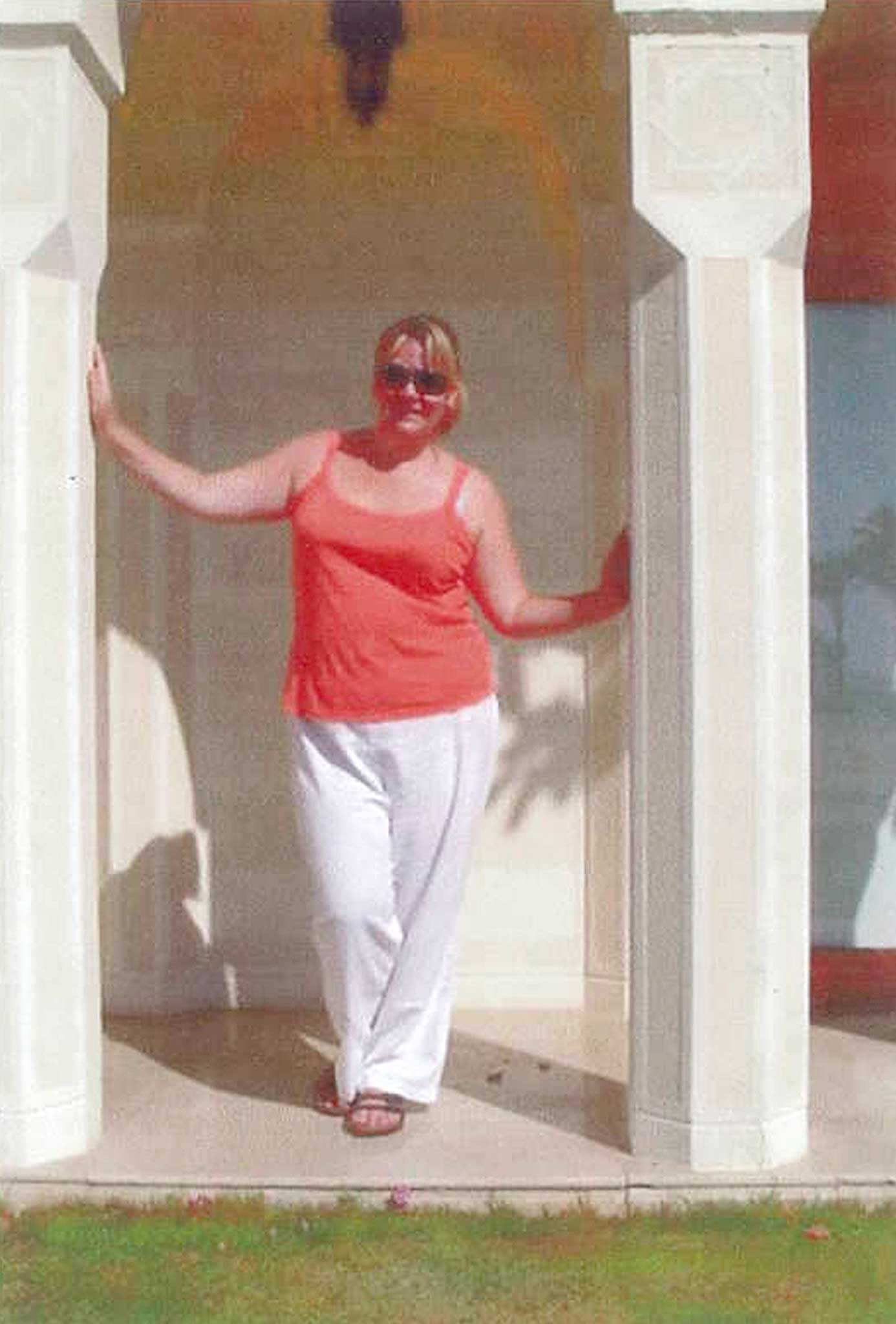 Beccie Grime before she lost 75lbs on Weight Watchers' diet