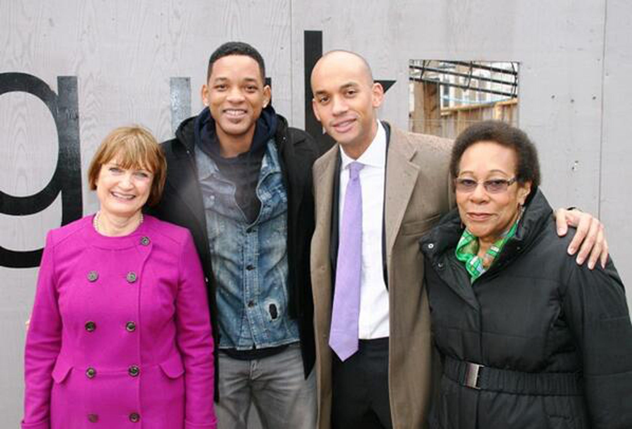 Will Smith with Tessa Jowell and Chuka Umunna