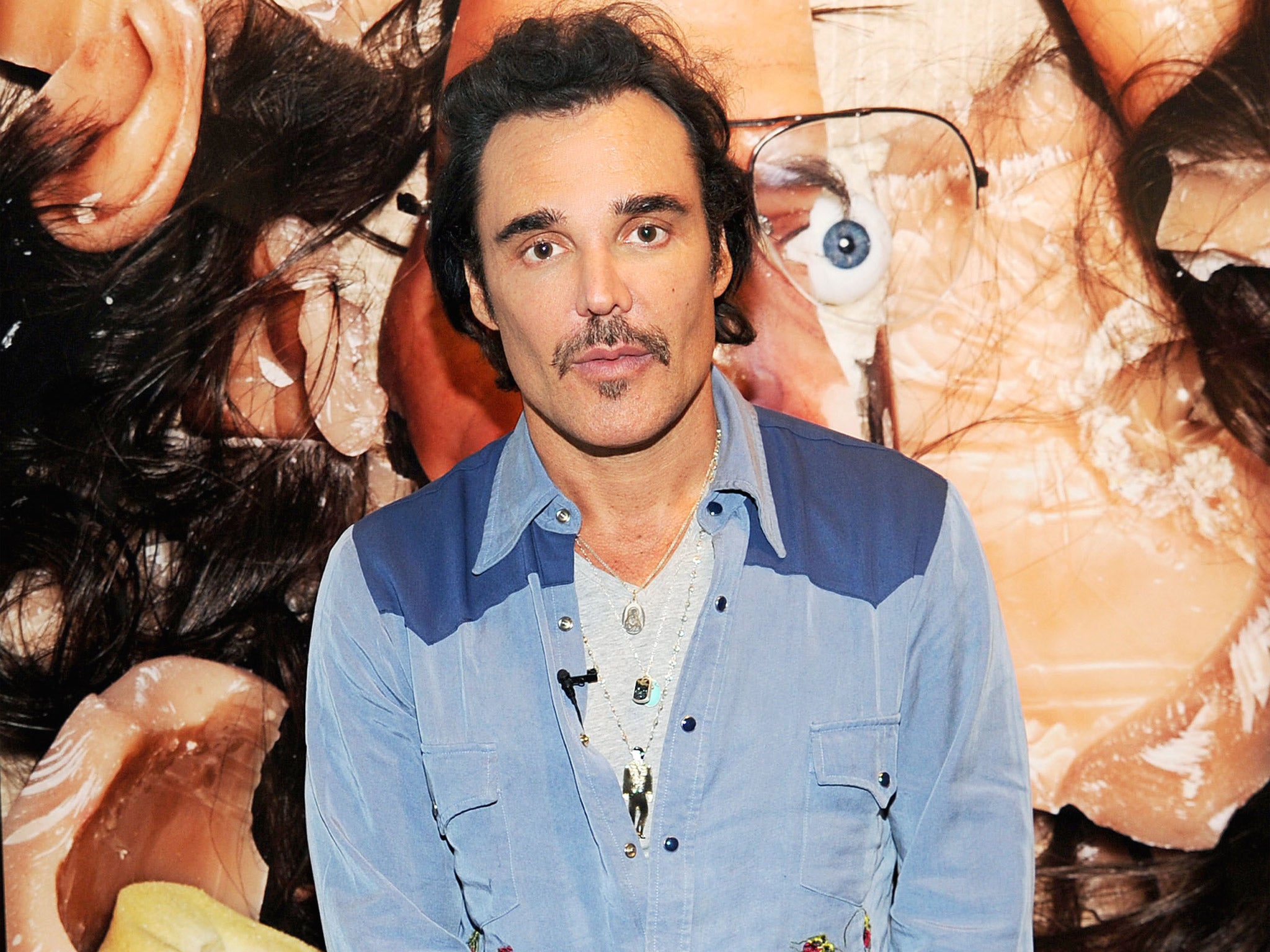David LaChapelle at one of his exhibits in New York last year