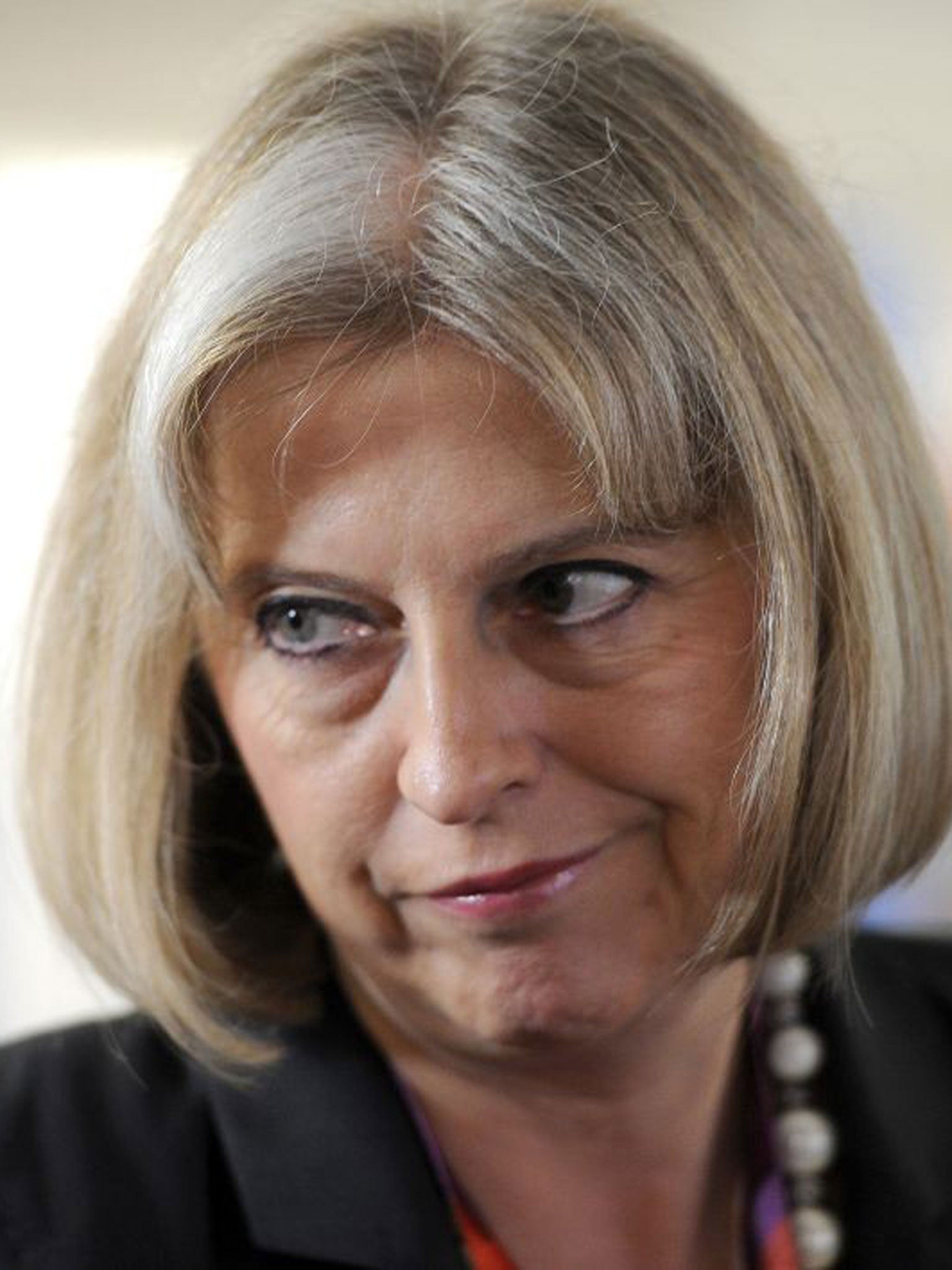Eyes right: Home Secretary Theresa May could have No 10 in her sights