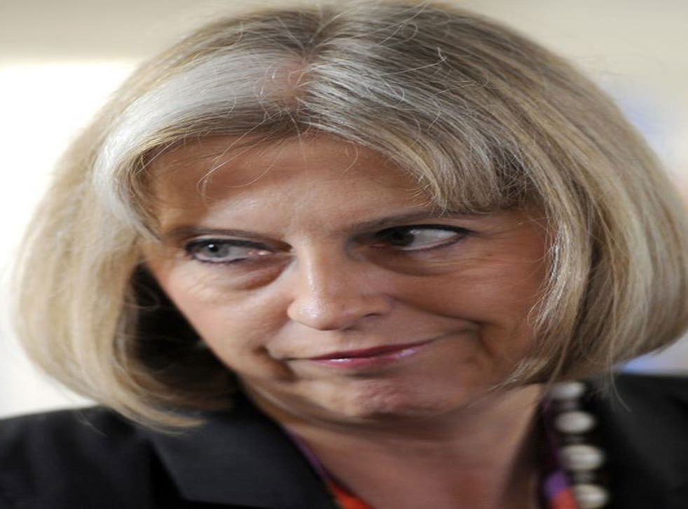 Eyes right: Home Secretary Theresa May could have No 10 in her sights