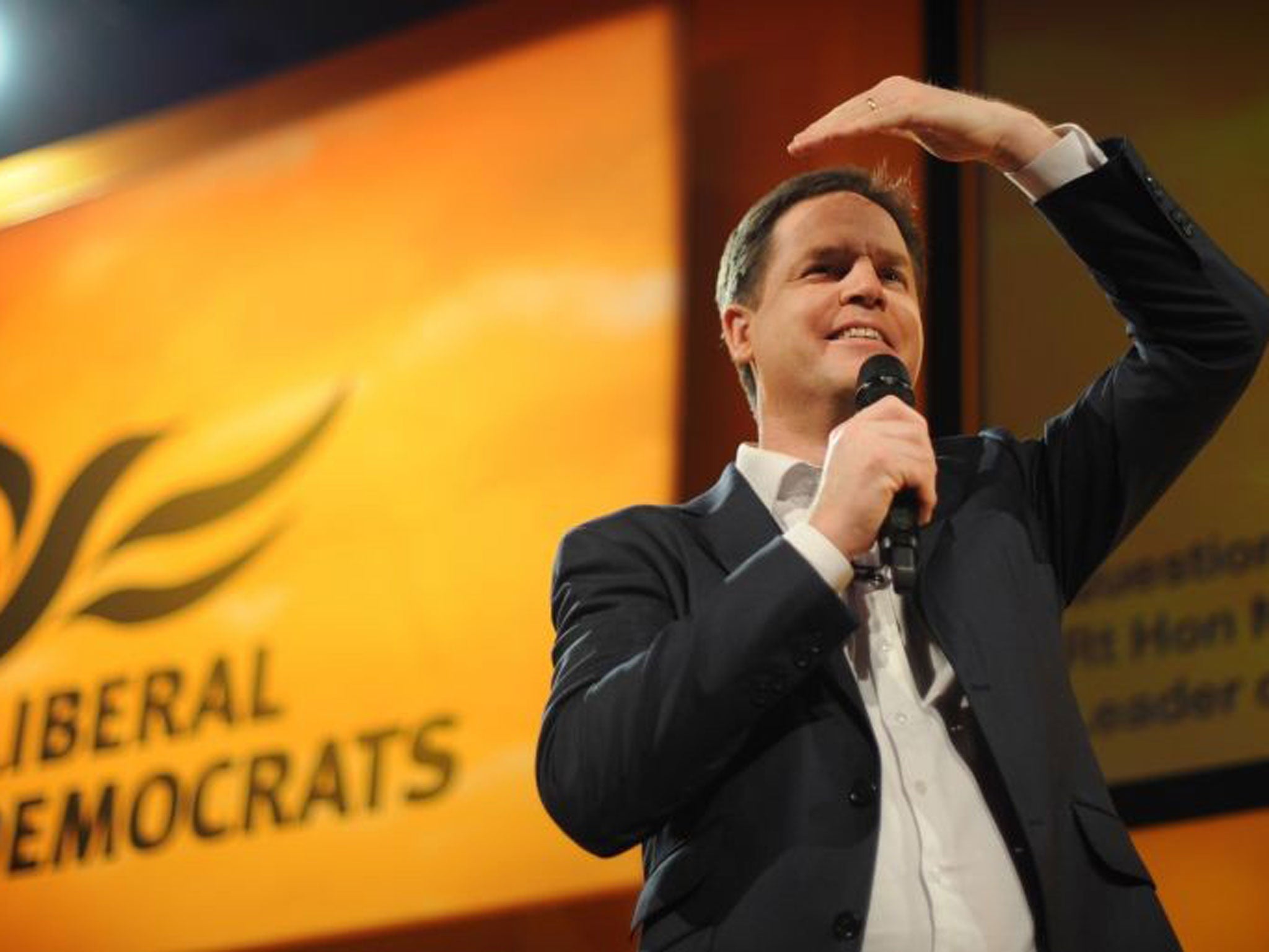 Nick Clegg: ‘We are not a party of protest. We are a party of change’