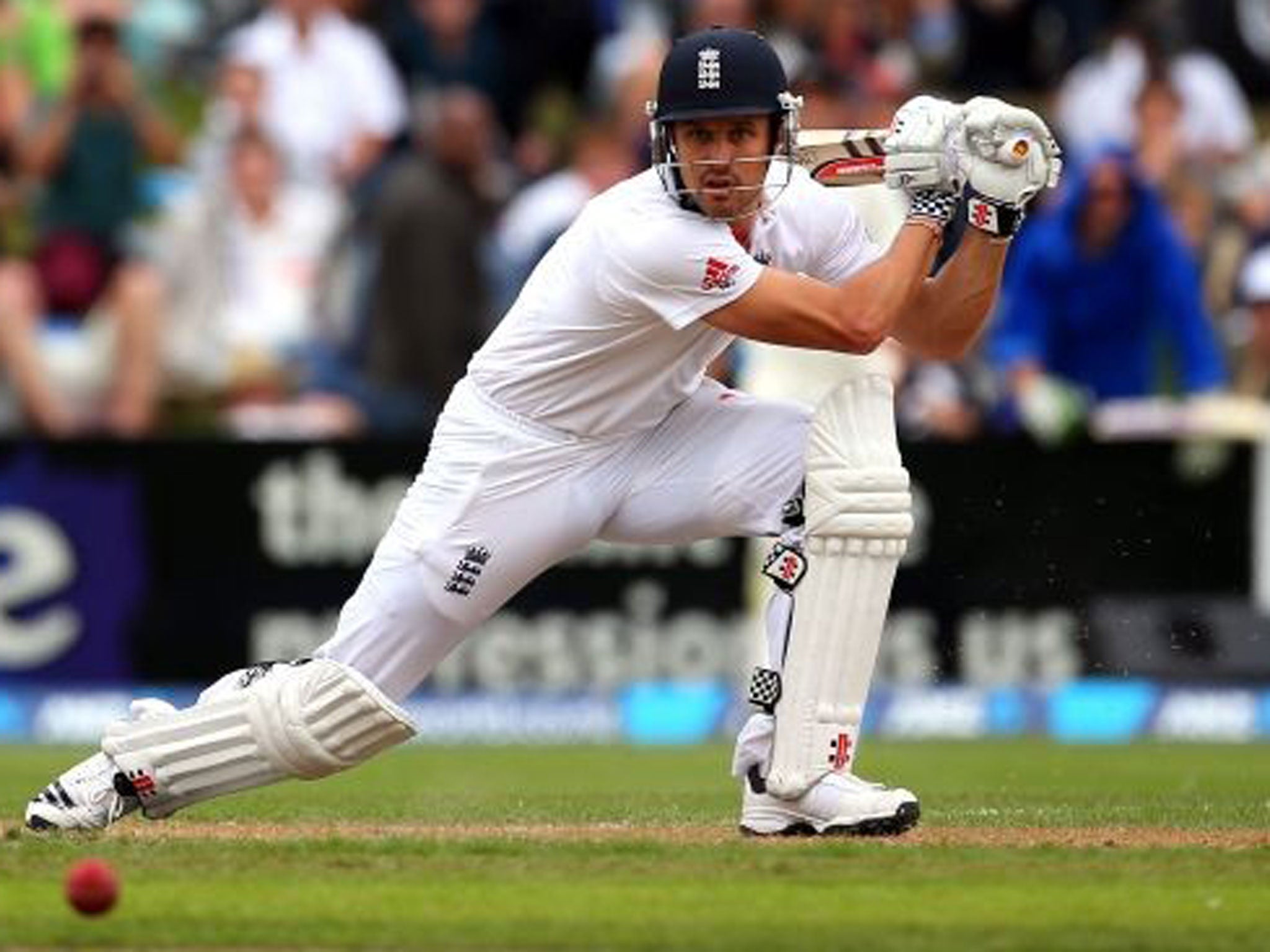 Fully Compo: Nick Compton in action before reaching his century