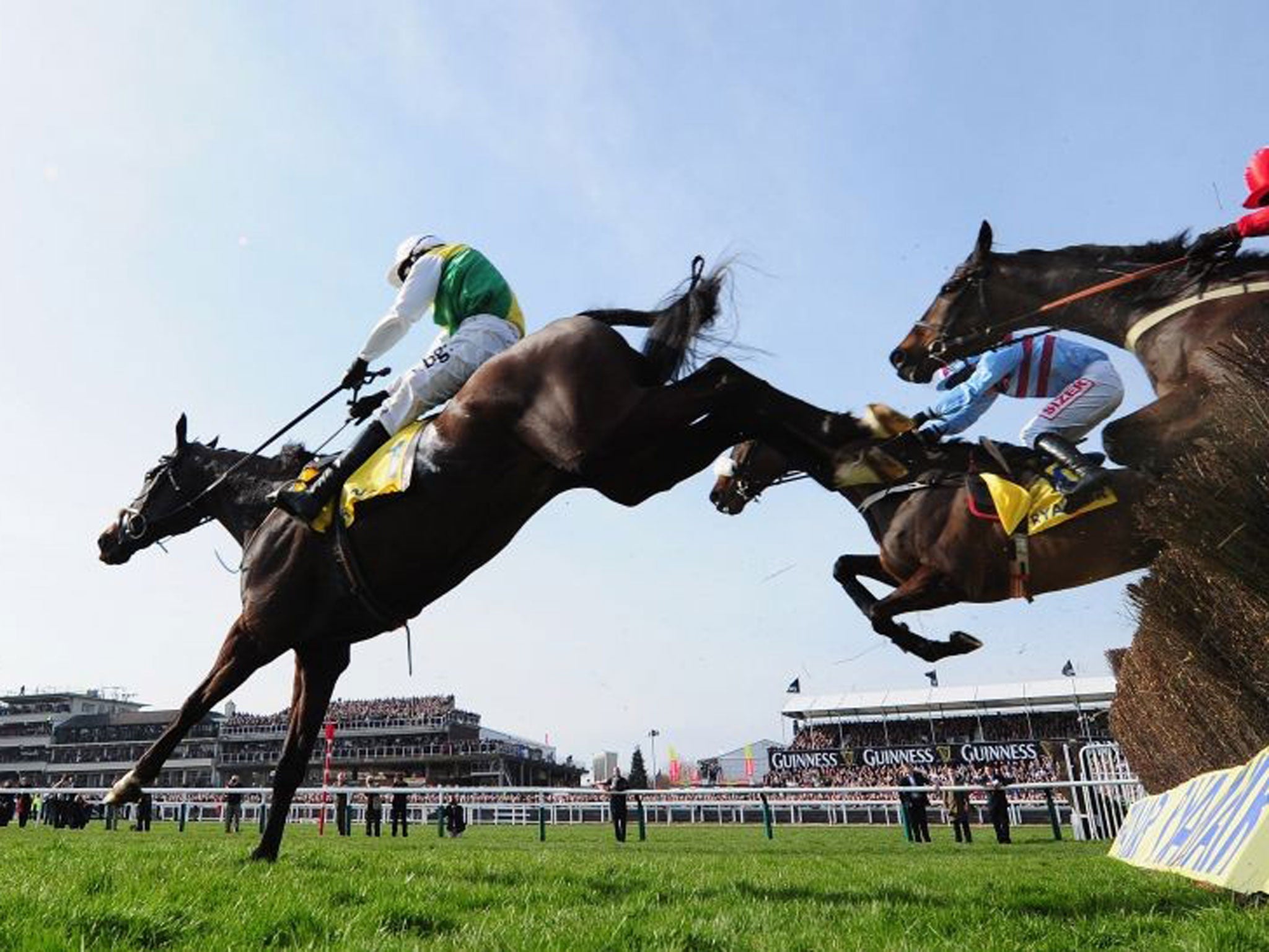 For the high jump?: Sponsors are beginning to wonder about the toxicity of the Festival and Grand National