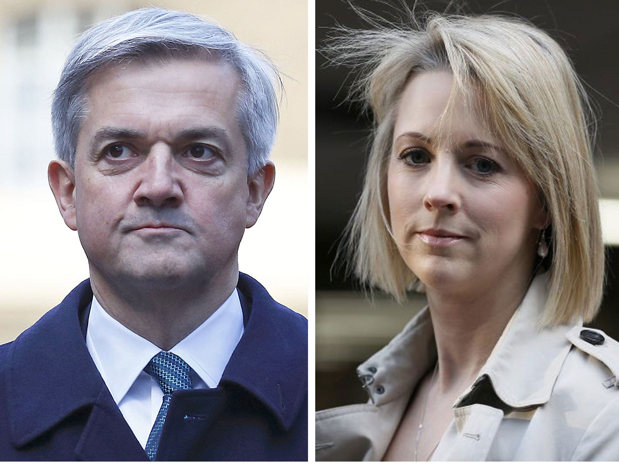 Disgraced former cabinet minister Chris Huhne (left), and The Sunday Times political editor, Isabel Oakeshott