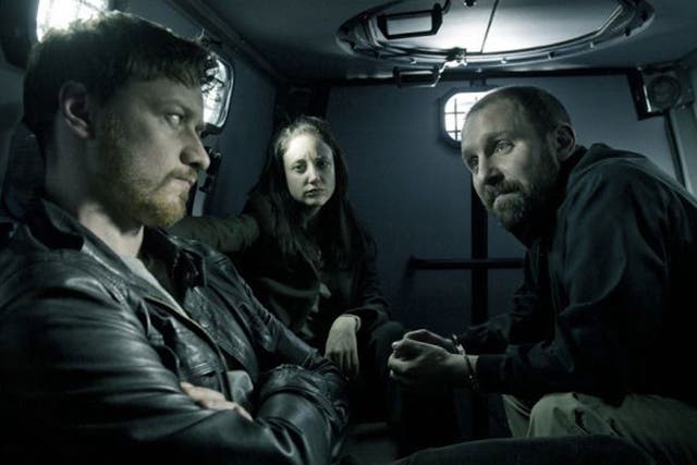 James McAvoy (left), in Welcome to the Punch