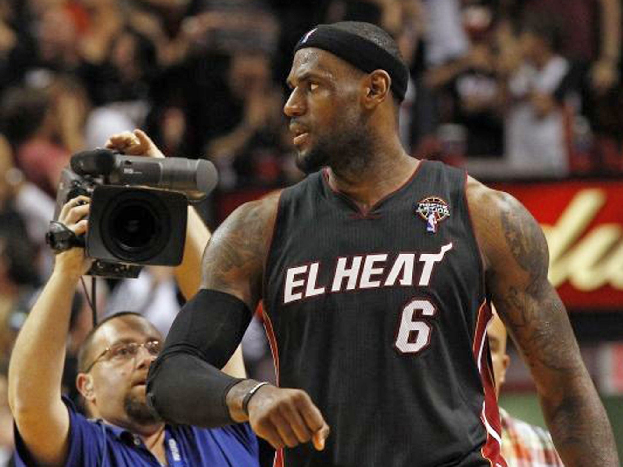 LeBron James is happy to be centre of the media’s attention