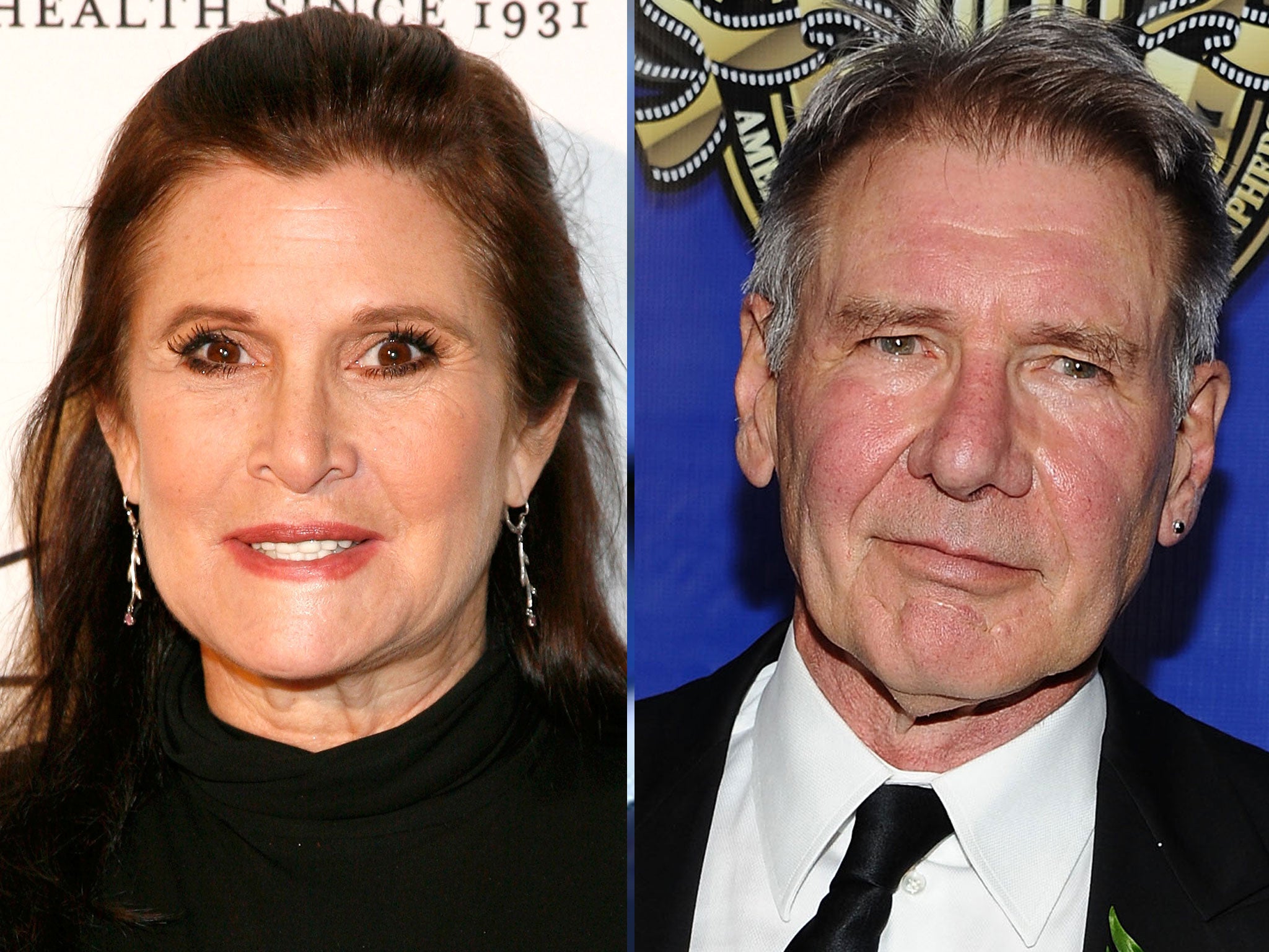 Will Carrie Fisher (left) and Harrison Ford (right) have to return “digitally enhanced” for the new Star Wars films?