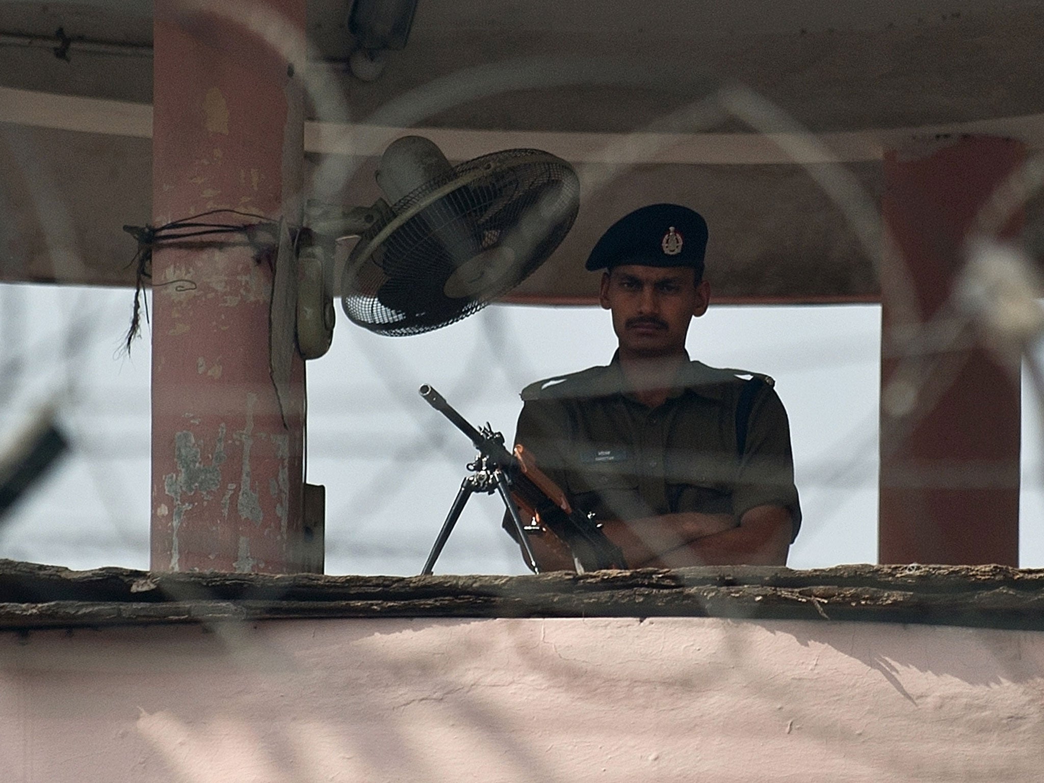 A guard at Delhi’s Tihar jail