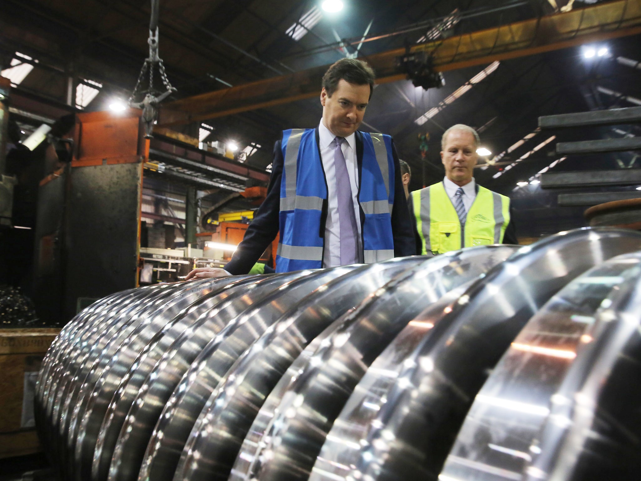 The Government hopes that the HS2 project will help to boost manufacturing. In January, the Chancellor George Osborne toured the train wheel manufacturers Lucchini UK in Manchester as details were released details of the next phase of the £32bn high-speed