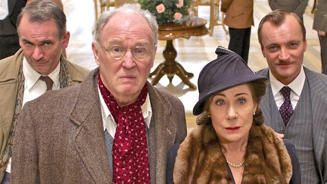 Tim Pigott-Smith plays Wodehouse, left, in the drama
