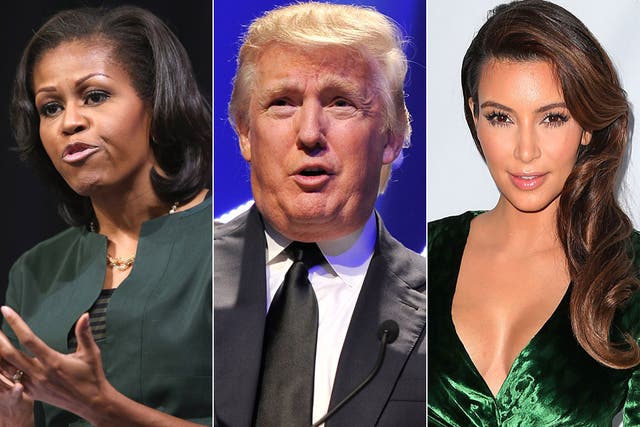 Michelle Obama, Donald Trump and Kim Kardashian are among the victims