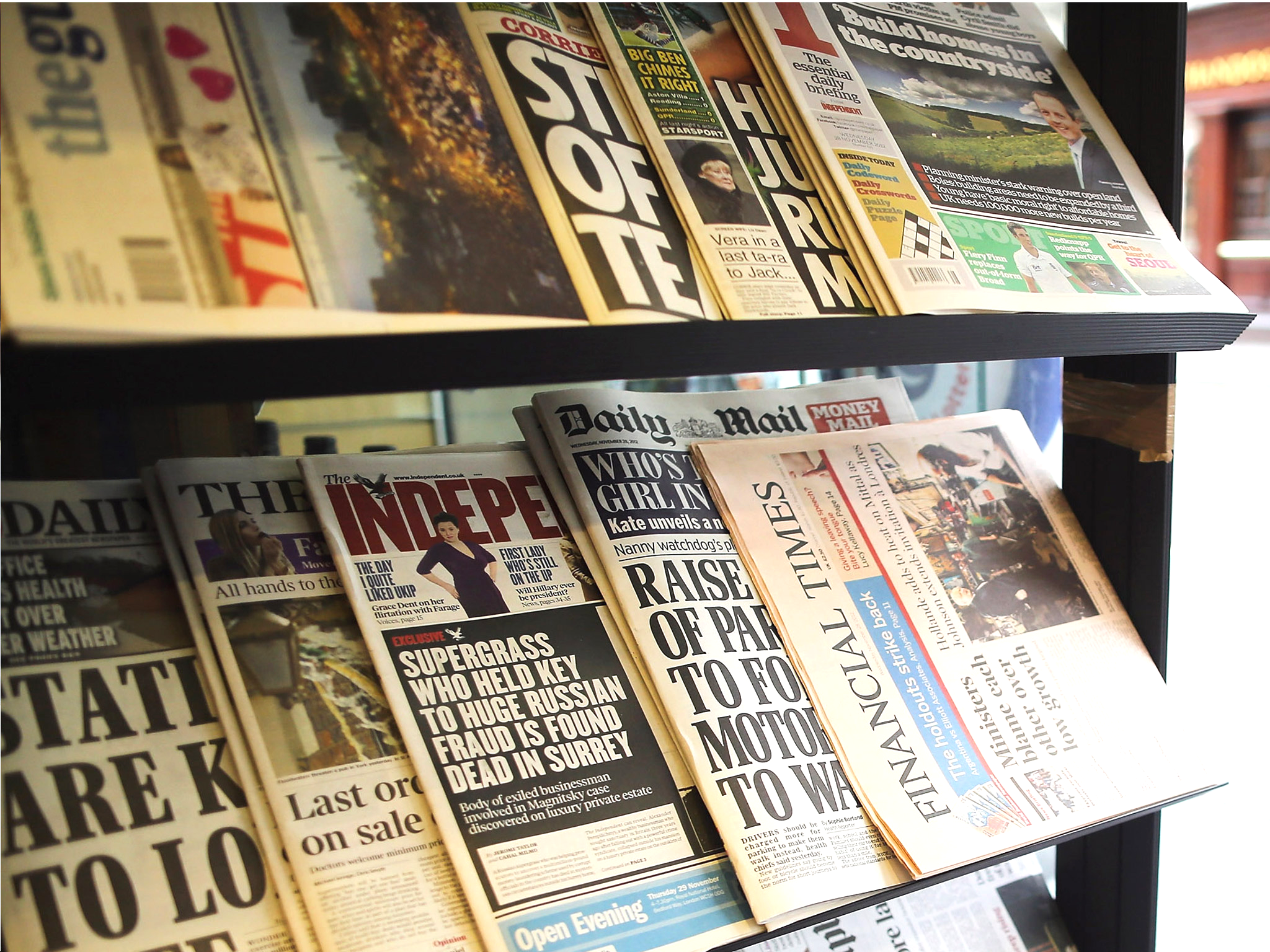 A statement co-ordinated by the Newspaper Society said that the Government's proposals enjoyed 'no support within the press'
