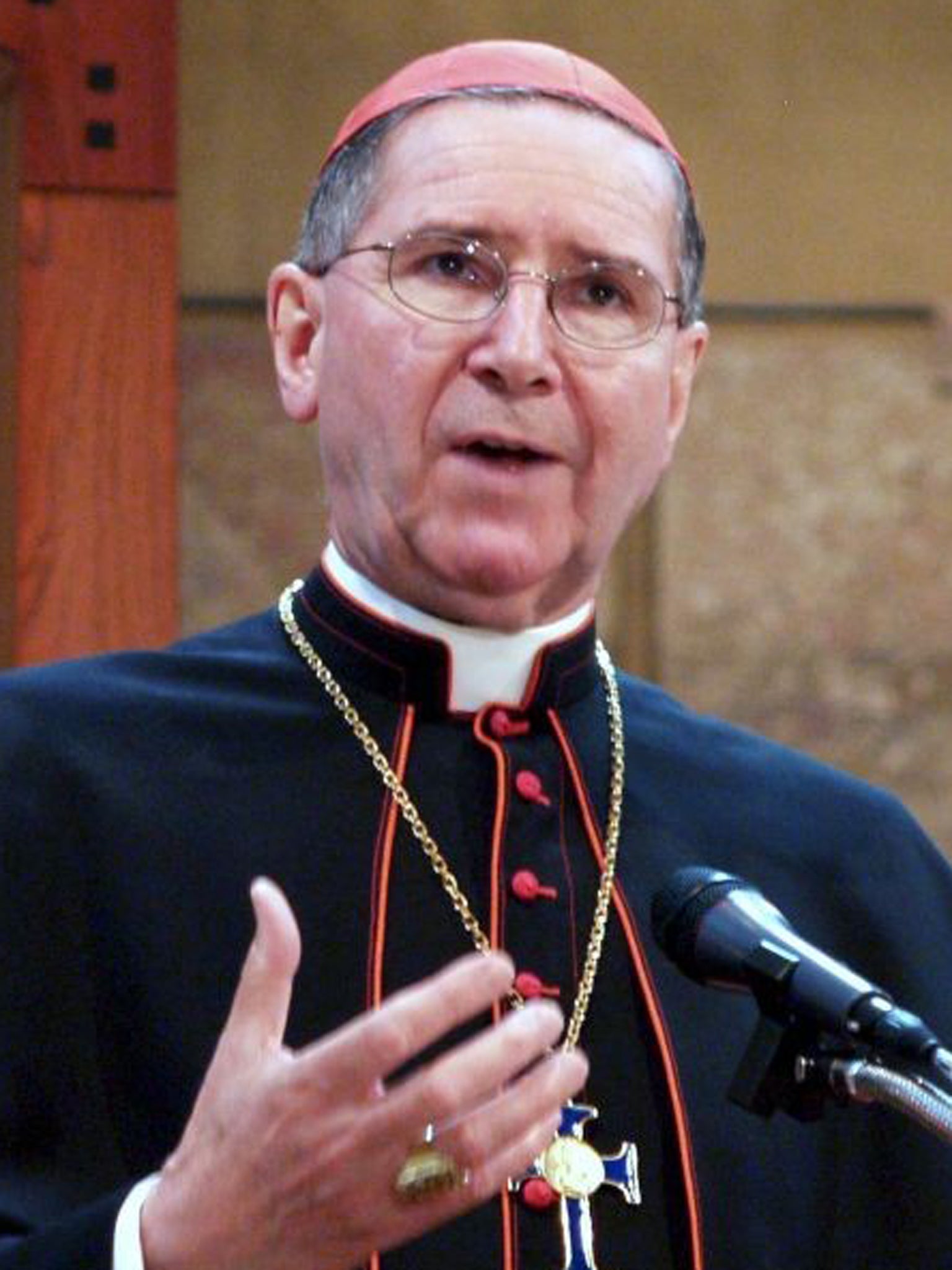 Cardinal Roger Mahony was accused of helping a confessed paedophile priest evade law enforcement by sending him out of state to a Church-run treatment center, then placing the priest back in the Los Angeles ministry