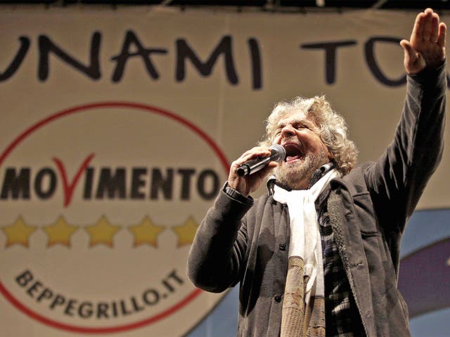 5SM leader Beppe Grillo