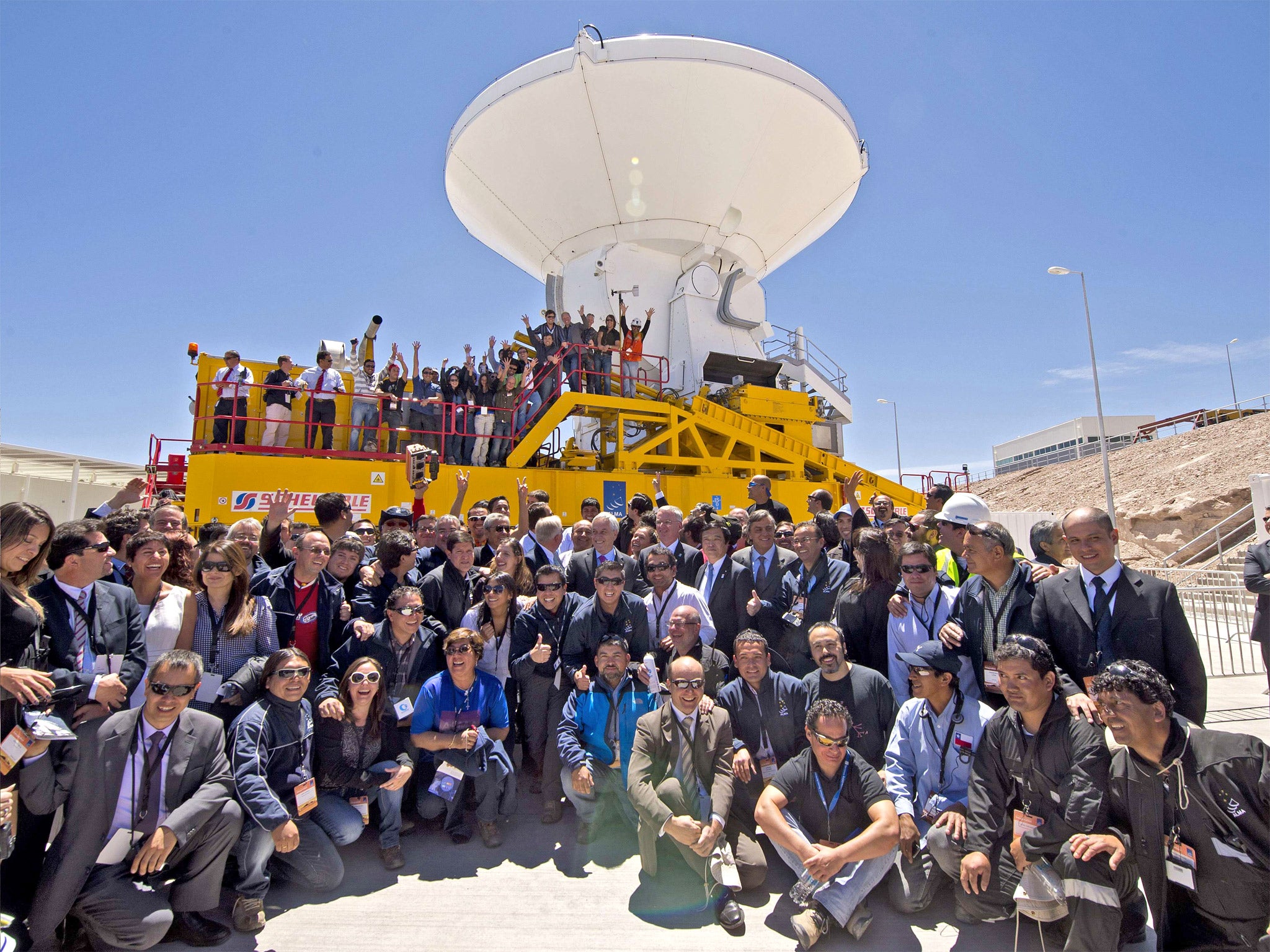 The ALMA Observatory was officially unveiled in the San Pedro de Atacama