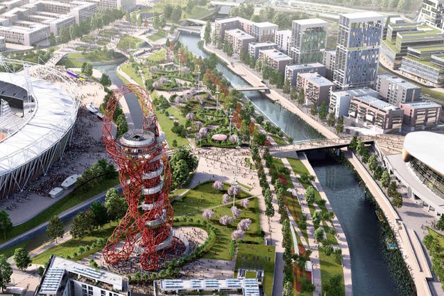 Green vision: the Queen Elizabeth Olympic Park will have tree-lined boulevards