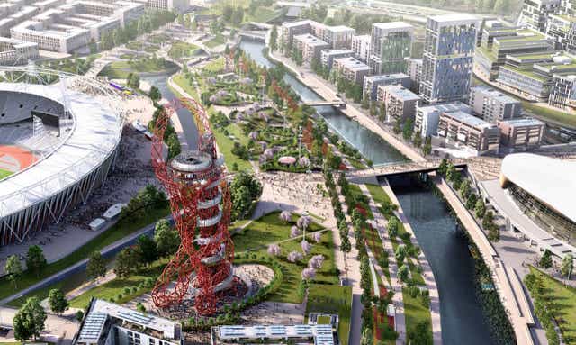 Green vision: the Queen Elizabeth Olympic Park will have tree-lined boulevards
