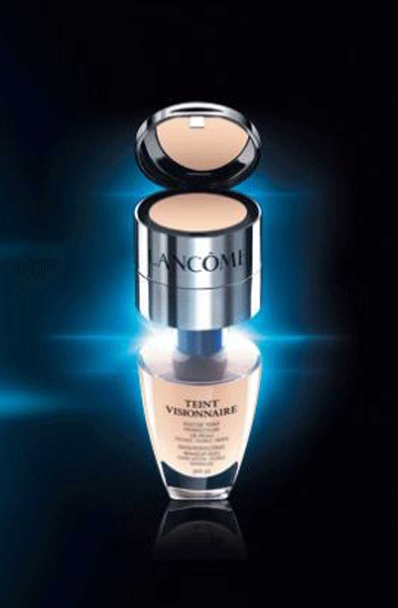Lancôme builds on the popularity of the skin-improving formula of its Visionnaire foundation by introducing a dual product to the range in which a tone-matched concealer comes as part of the package 