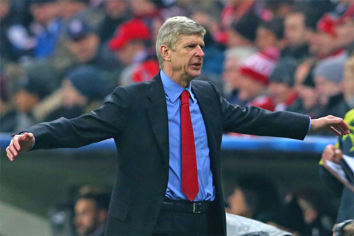 Wenger said he was ‘proud’ of his team’s performance