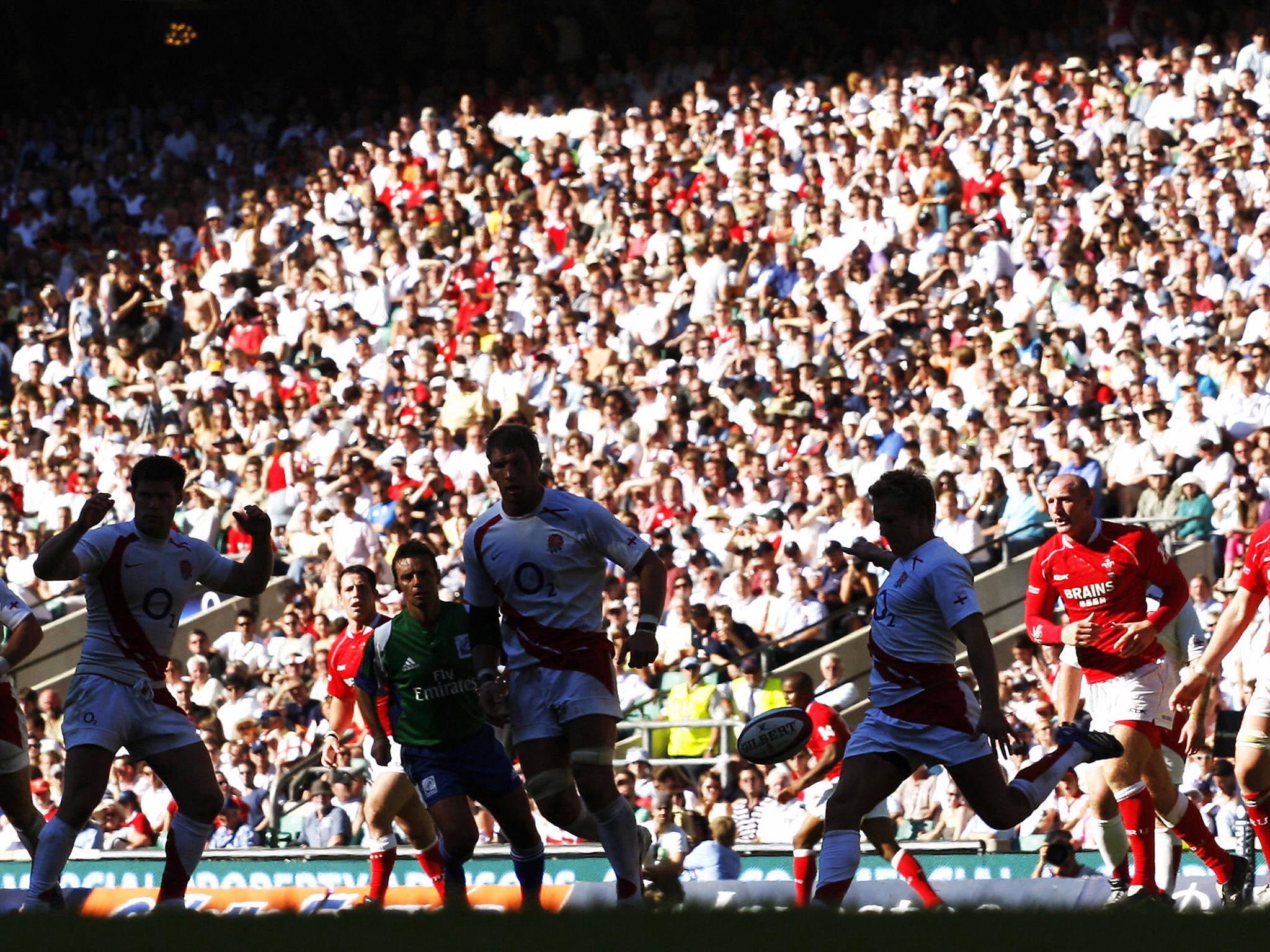 England beat Wales 62-5 in a 2007 World Cup warm-up game
