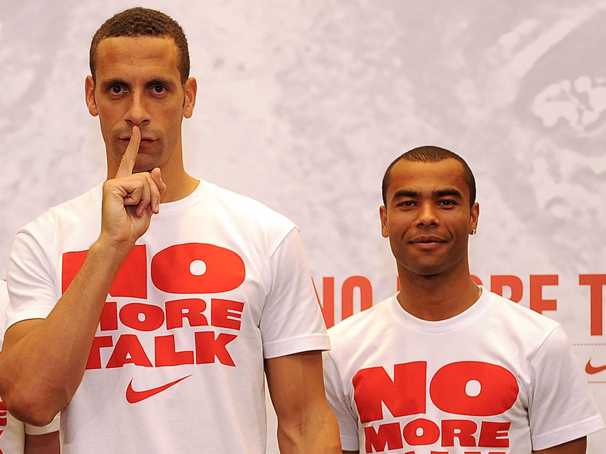Roy Hodgson wants Rio Ferdinand (left) and Ashley Cole to put their differences behind them