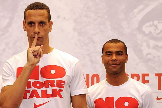 Roy Hodgson wants Rio Ferdinand (left) and Ashley Cole to put their differences behind them