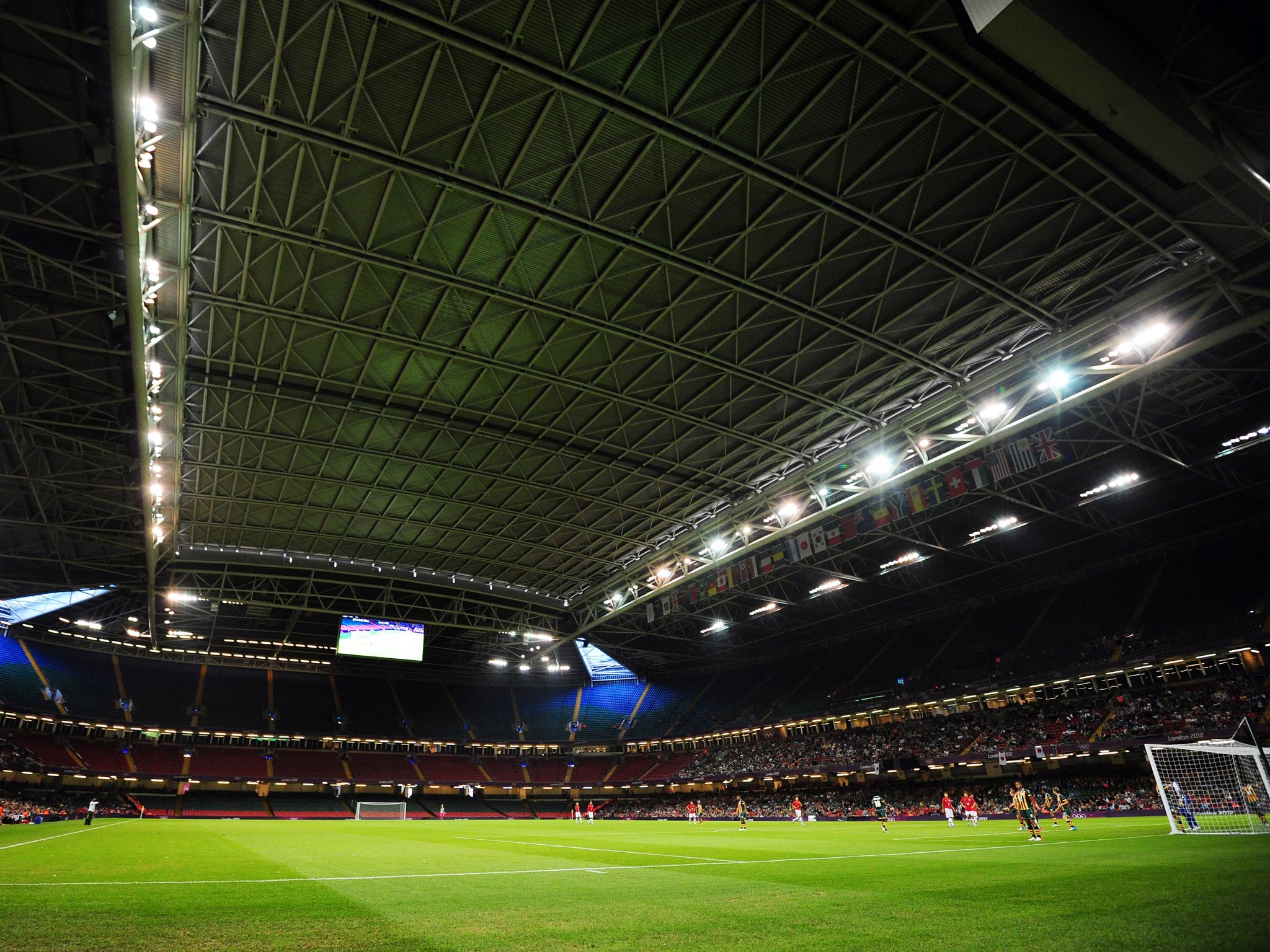 A view of the Millennium Stadium roof