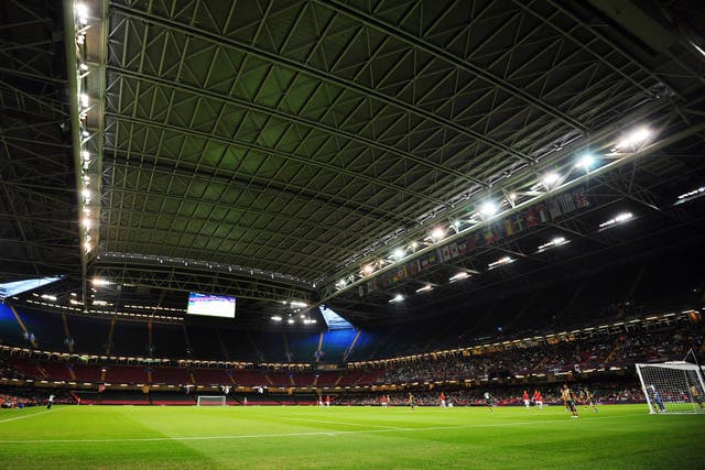 A view of the Millennium Stadium roof 