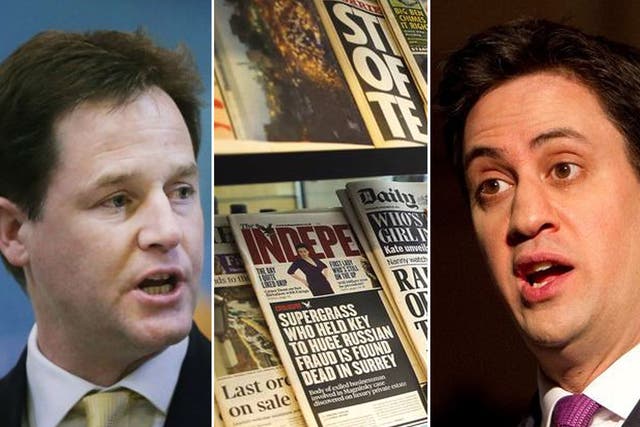 Deputy Prime Minister Nick Clegg said the blueprint he had drawn up with Labour leader Ed Miliband represented a 'strengthened version' of earlier proposals set out last month by the Conservatives