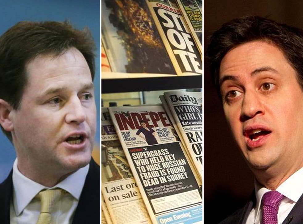 Deputy Prime Minister Nick Clegg said the blueprint he had drawn up with Labour leader Ed Miliband represented a 'strengthened version' of earlier proposals set out last month by the Conservatives