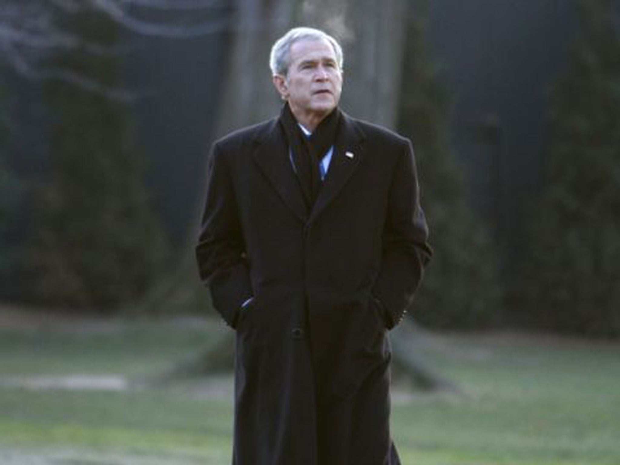 In the shadows: George W Bush now prefers the quiet life. ‘I actually found my freedom by leaving Washington’