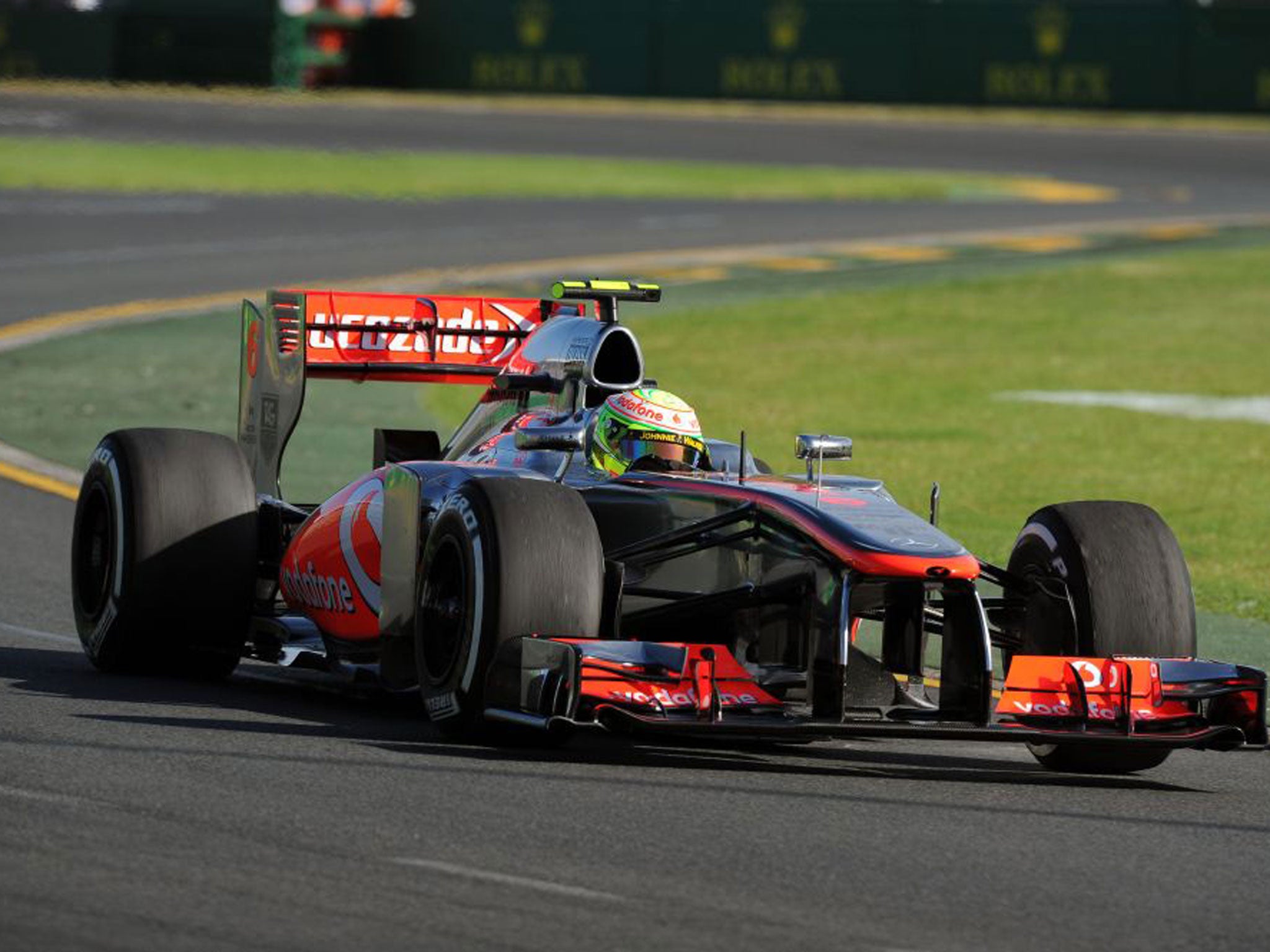 Sergio Perez struggled for his new team McLaren yesterday