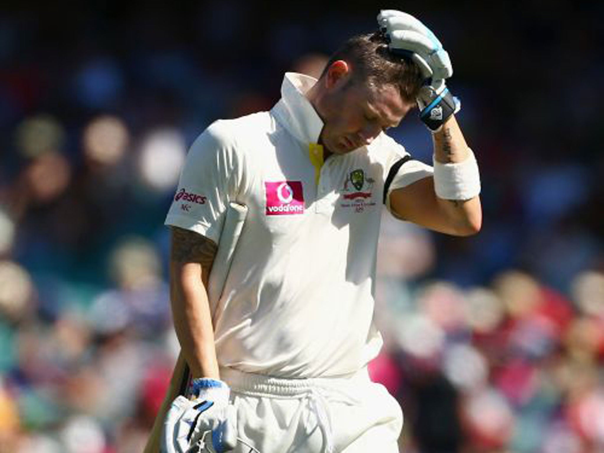 Michael Clarke must be feeling the strain after a difficult week