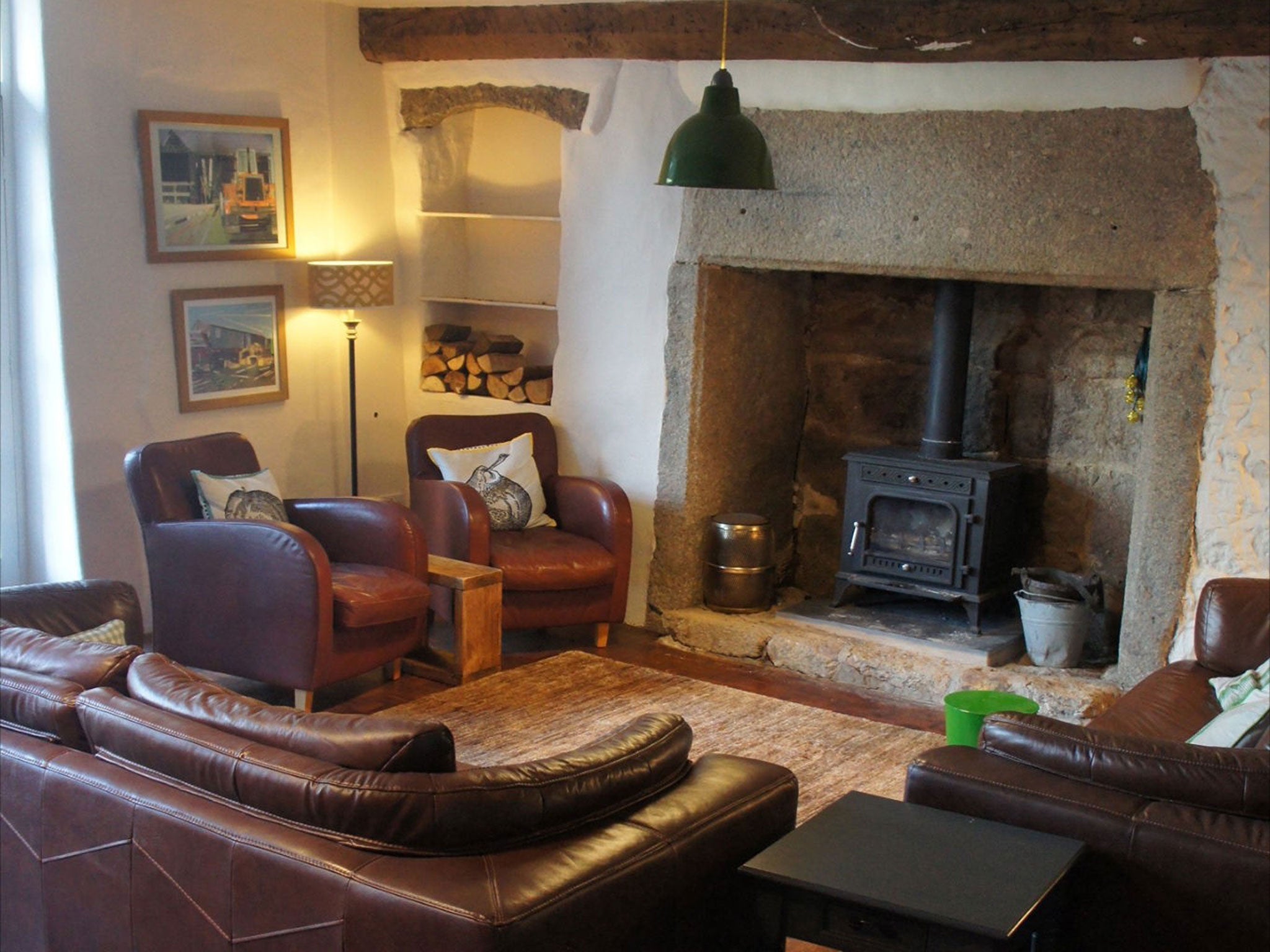 Country life: Weeke Barton’s sitting room