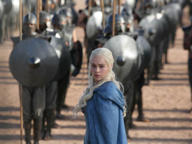 Regal bearing: Emilia Clarke stars as the dragon-mother Daenerys Targaryen