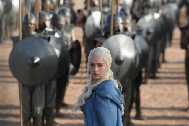 Regal bearing: Emilia Clarke stars as the dragon-mother Daenerys Targaryen