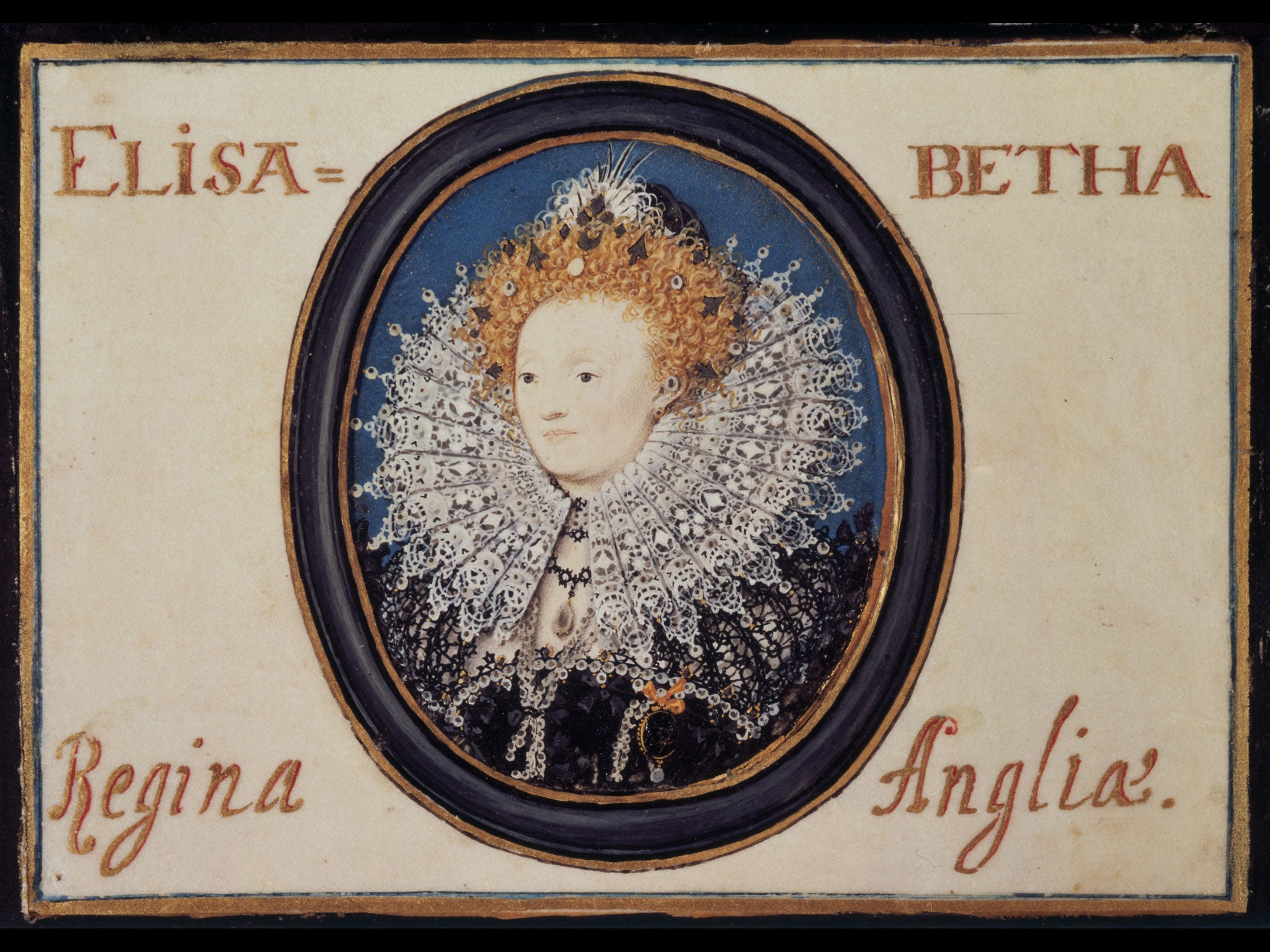 Letterhead: Nicholas Hilliard’s miniature of Elizabeth I ‘limned’ on parchment