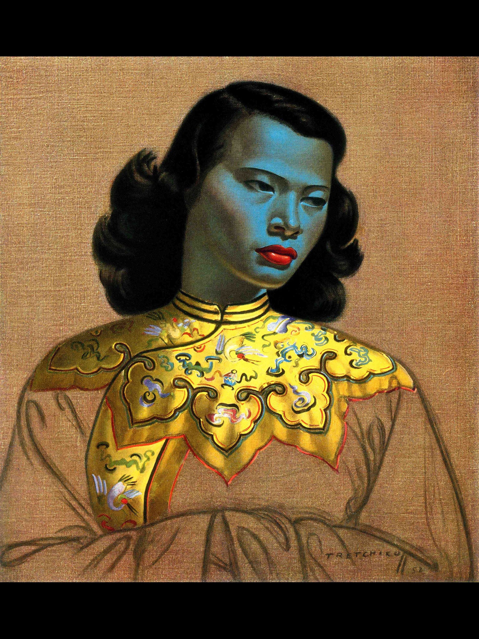 Vladimir Tretchikoff, owned The Chinese Girl, which is expected to fetch up to £500,000 when it is auctioned in London on Wednesday. Its American owner, who bought it for $2,000 in 1954, only learned of its fame by chance because it was never distributed