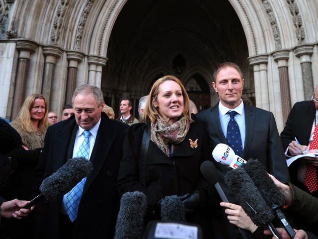 Sergeant Danny Nightingale and his wife Sally after his conviction was overturned