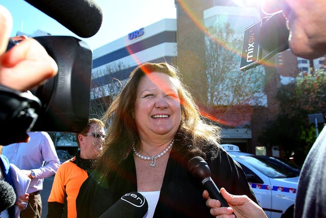 Gina Rinehart, the mining tycoon, inherited her wealth, valued at £11bn