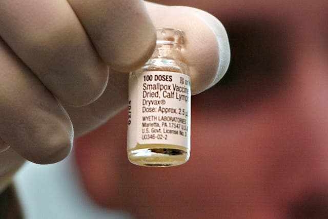 <p>Smallpox plan: A vial of vaccine</p>