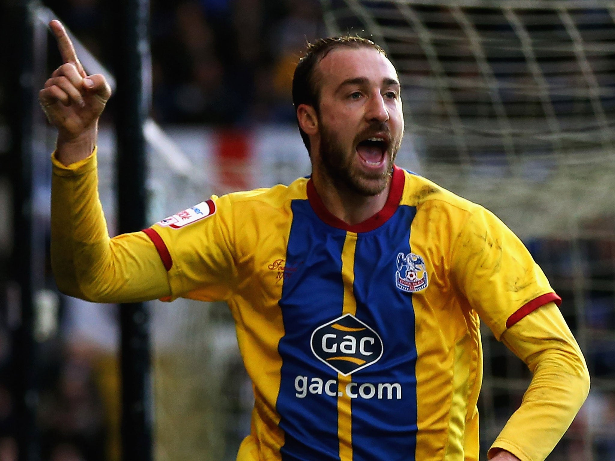 Glenn Murray celebrates his goal during the match between Birmingham City and Crystal Palace