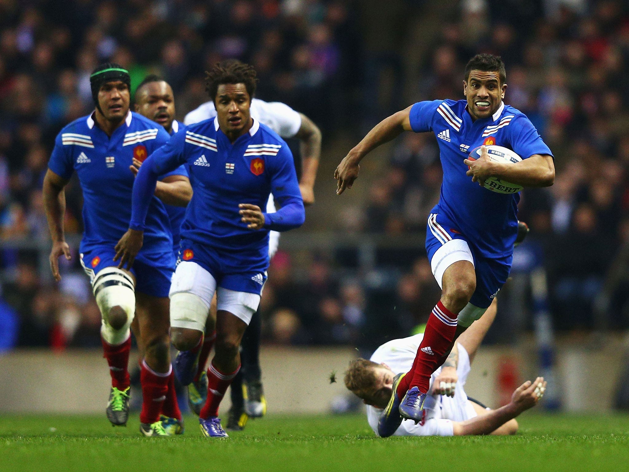 Twickers flicker: Wesley Fofana leaves France’s travails behind as he scores against England at Twickenham