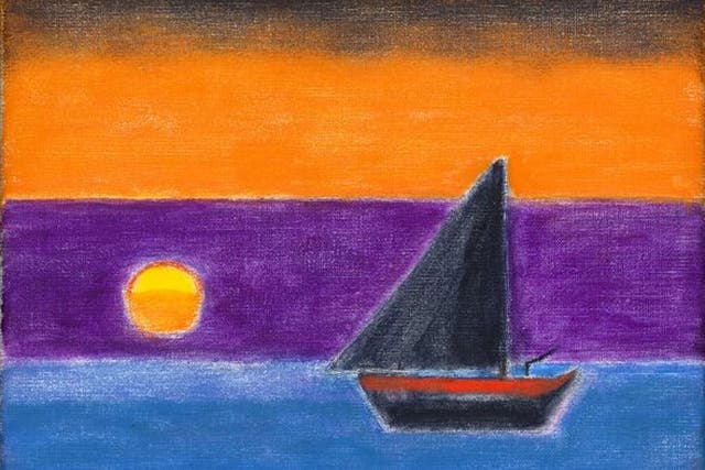 Craigie Aitchison’s ‘Boat at Sunset’ (1990