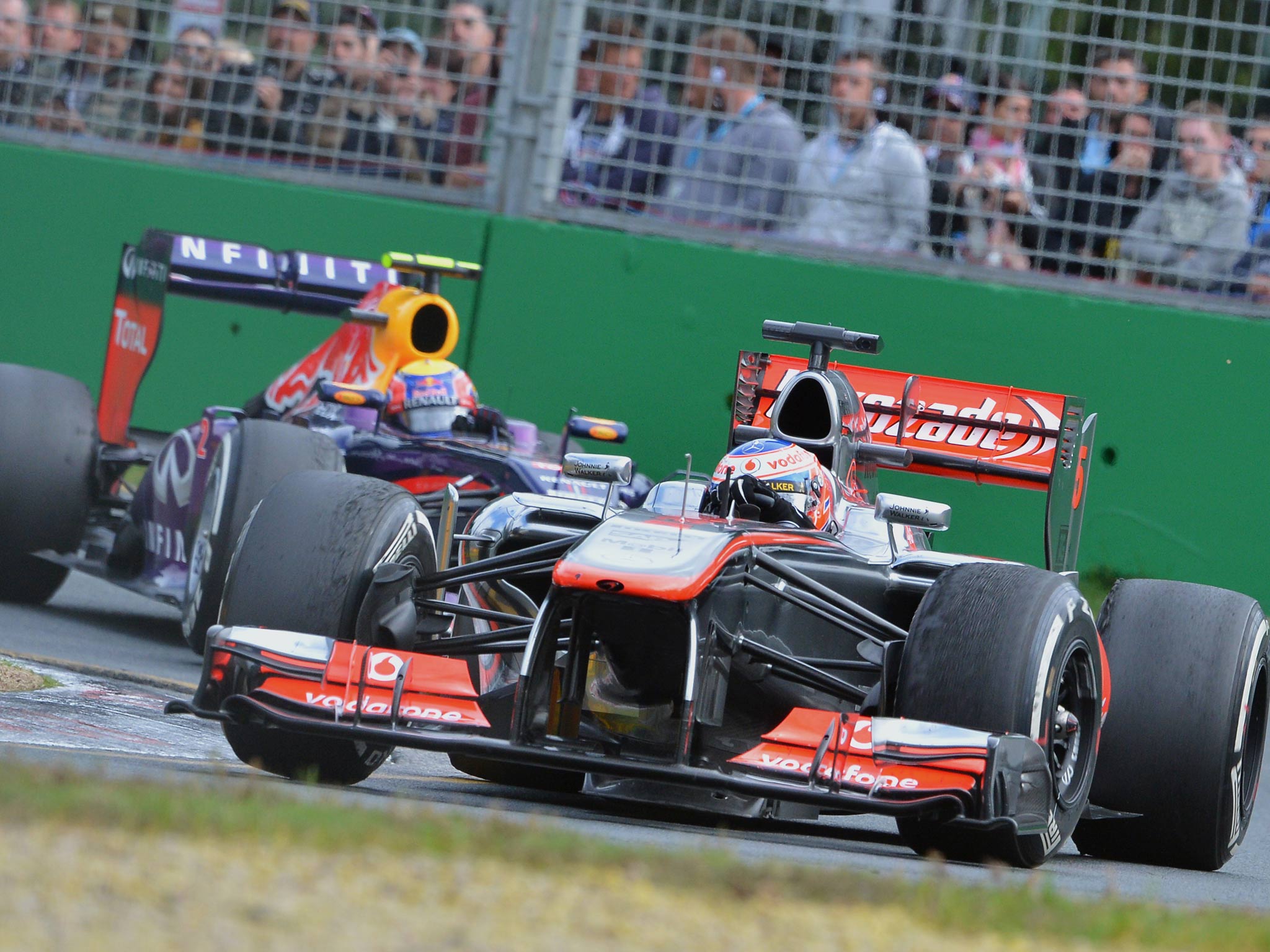 Jenson Button pictured at the Australian Grand Prix