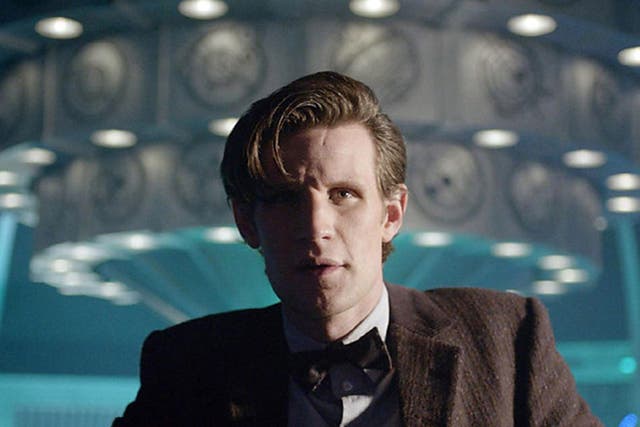 The Doctor looks pensive in the Tardis