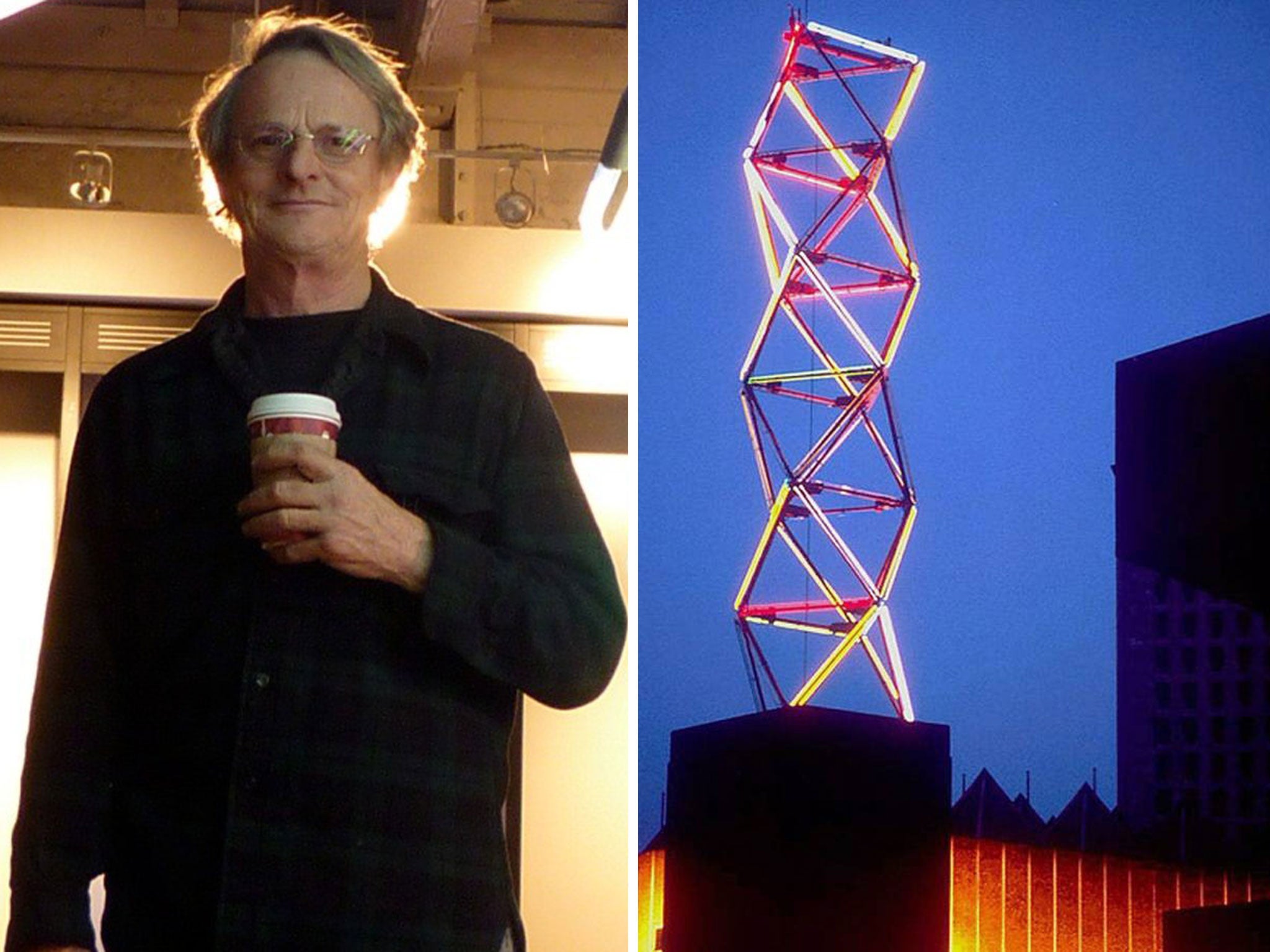 Philip Vaughan has accused the Hayward gallery’s executives of going back on plans to restore his Neon Tower work, right