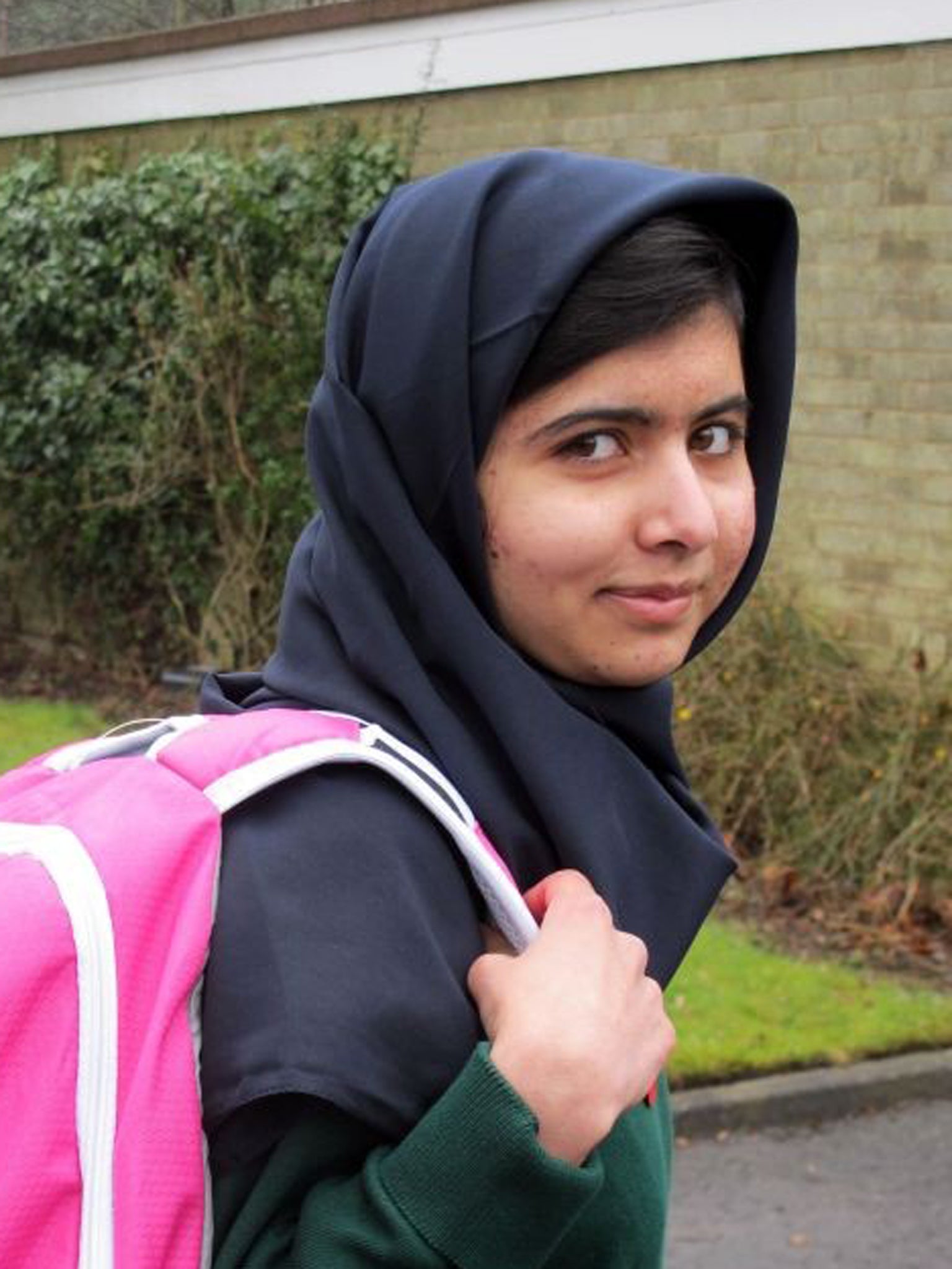 Malala began her first day at Edgbaston High School in Birmingham yesterday