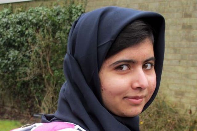 Malala began her first day at Edgbaston High School in Birmingham yesterday